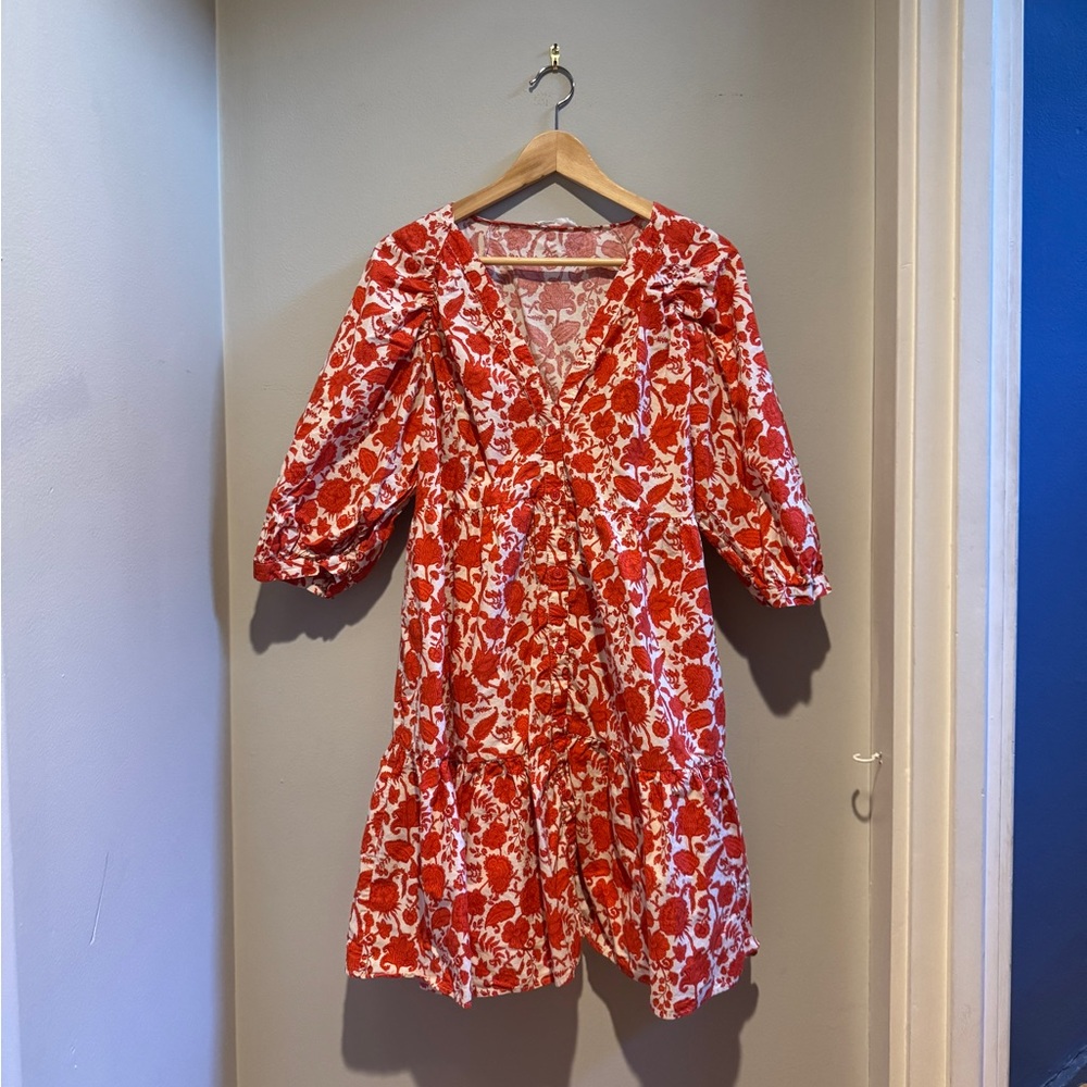 Red Floral Dress